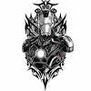 Tatouage Iron Man Tribal Fond Blanc tatouage-iron-man-tribal-fond-blanc