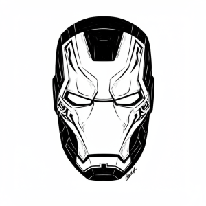 Tatouage Iron Man Tribal Masque tatouage-iron-man-tribal-masque