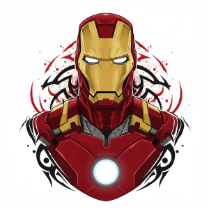 Tatouage Iron Man Tribal Impactant tatouage-iron-man-tribal-impactant