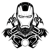 Tatouage Iron Man Tribal Hawaïen tatouage-iron-man-tribal-hawaien