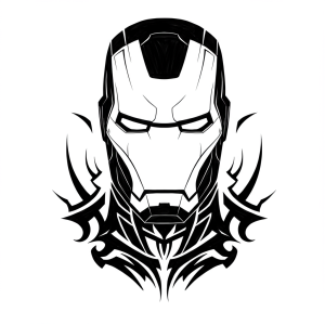 Tatouage Iron Man Tribal Casque tatouage-iron-man-tribal-casque