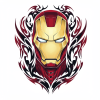 Tatouage Iron Man Tribal Graphique tatouage-iron-man-tribal-graphique